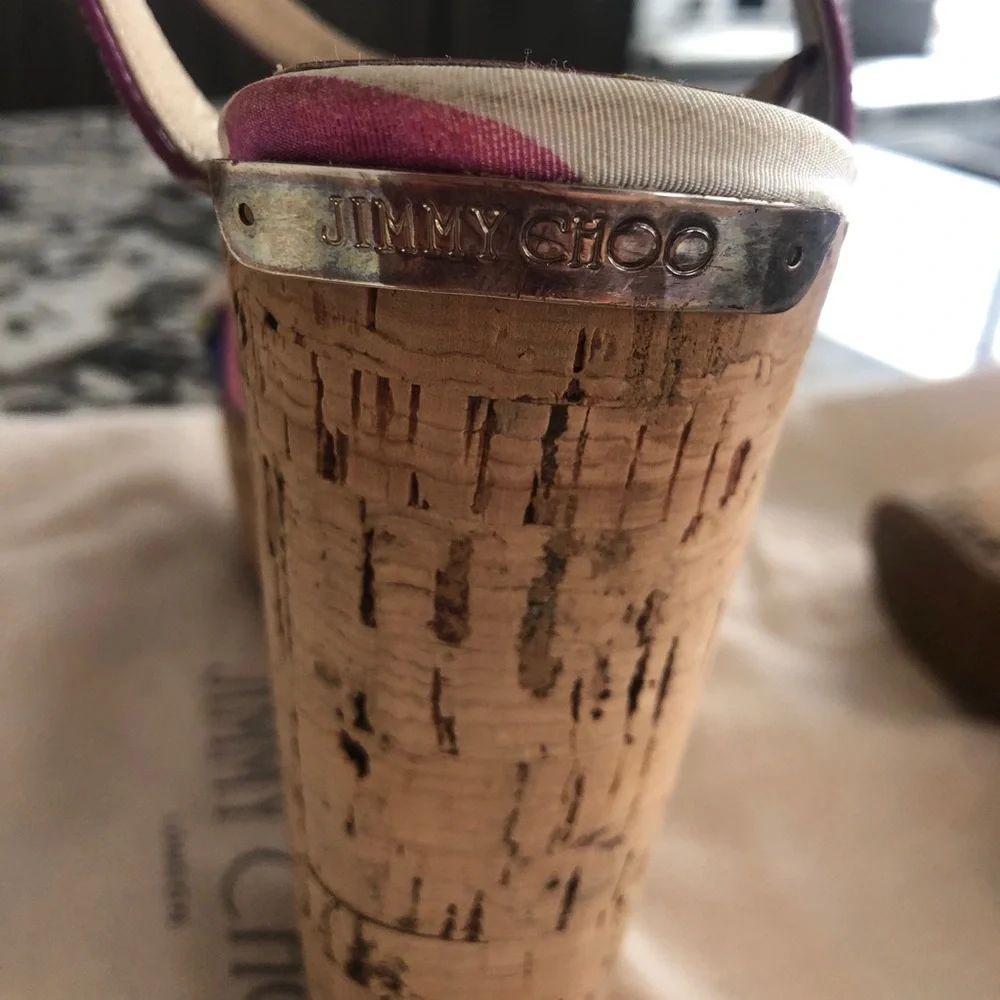 Jimmy Cho Floral Wedges - Picture 2 of 4